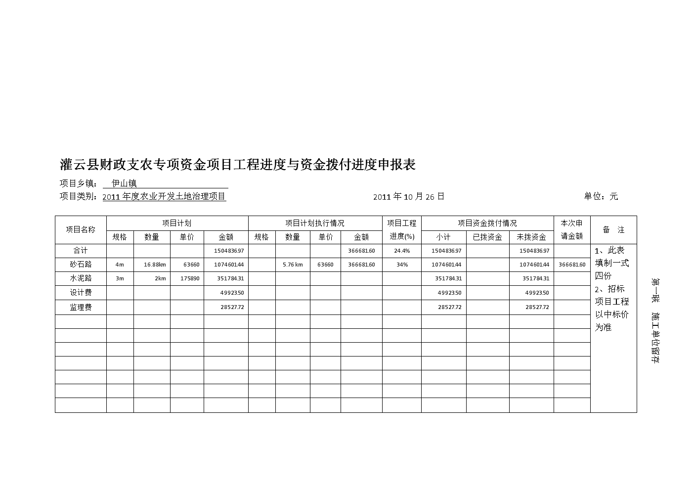 灌云县财政支农专项资金项目工程进度与资金拨付进度申报操作指南